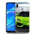 Дизайнерский пластиковый чехол для Huawei Y6 (2019) Lamborghini