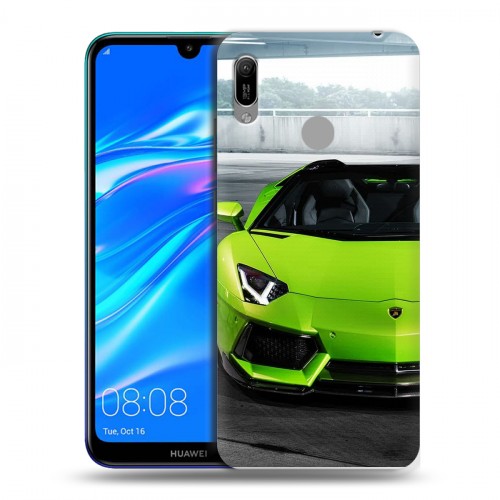 Дизайнерский пластиковый чехол для Huawei Y6 (2019) Lamborghini