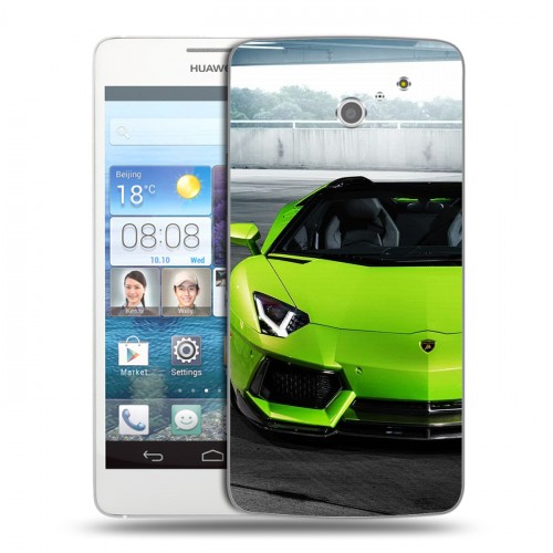 Дизайнерский пластиковый чехол для Huawei Ascend D2 Lamborghini