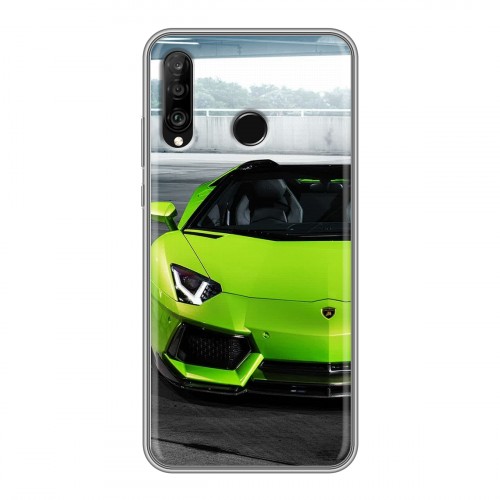 Дизайнерский силиконовый чехол для Huawei P30 Lite Lamborghini