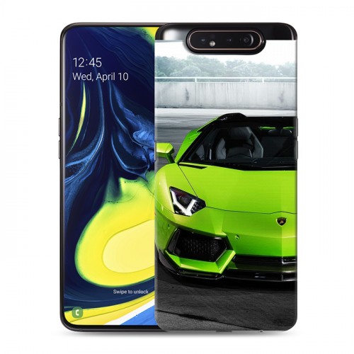 Дизайнерский пластиковый чехол для Samsung Galaxy A80 Lamborghini