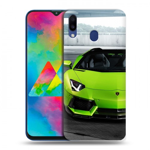 Дизайнерский пластиковый чехол для Samsung Galaxy M20 Lamborghini