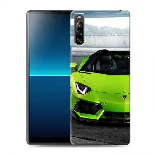 Дизайнерский силиконовый с усиленными углами чехол для Sony Xperia L4 Lamborghini