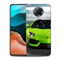 Дизайнерский силиконовый с усиленными углами чехол для Xiaomi RedMi K30 Pro Lamborghini