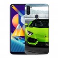 Дизайнерский пластиковый чехол для Samsung Galaxy M11 Lamborghini