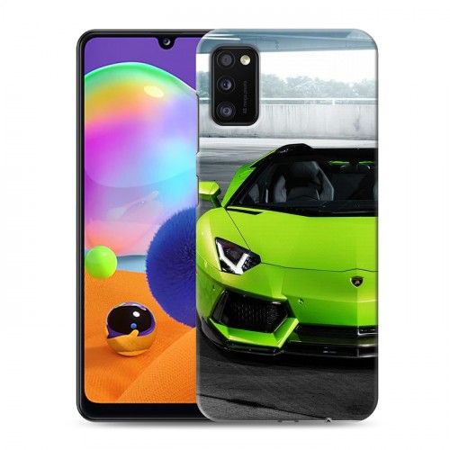 Дизайнерский силиконовый чехол для Samsung Galaxy A41 Lamborghini