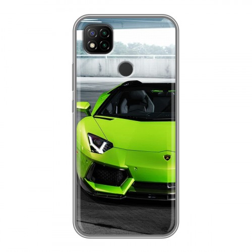 Дизайнерский силиконовый чехол для Xiaomi RedMi 9C Lamborghini