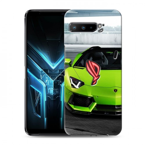 Дизайнерский силиконовый с усиленными углами чехол для ASUS ROG Phone 3 Lamborghini