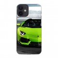 Дизайнерский силиконовый с усиленными углами чехол для Iphone 12 Mini Lamborghini