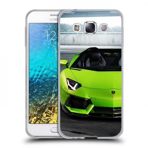 Дизайнерский пластиковый чехол для Samsung Galaxy E5 Lamborghini