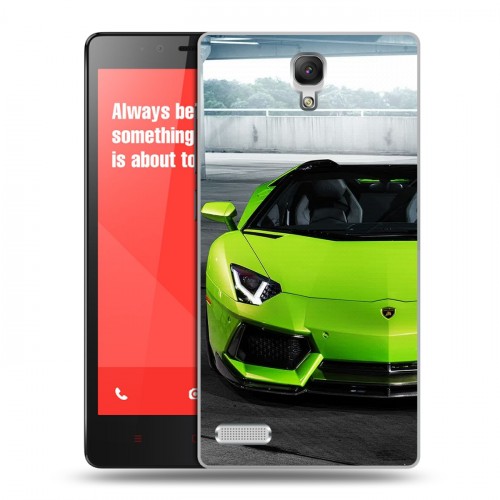 Дизайнерский пластиковый чехол для Xiaomi RedMi Note Lamborghini