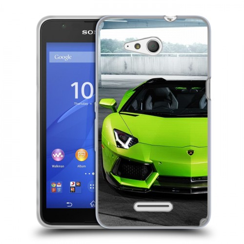 Дизайнерский пластиковый чехол для Sony Xperia E4g Lamborghini