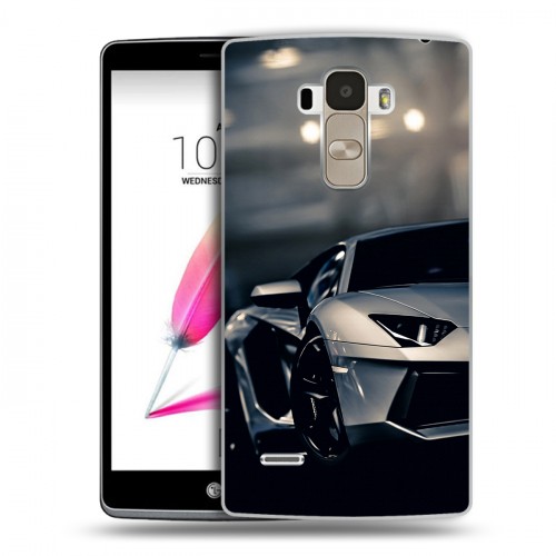 Дизайнерский пластиковый чехол для LG G4 Stylus Lamborghini