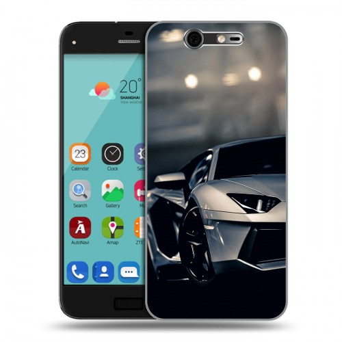 Дизайнерский силиконовый чехол для ZTE Blade S7 Lamborghini