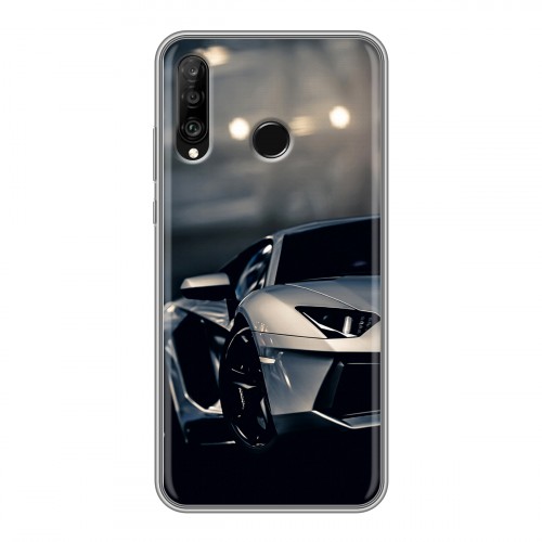 Дизайнерский силиконовый чехол для Huawei P30 Lite Lamborghini