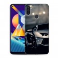 Дизайнерский пластиковый чехол для Samsung Galaxy M11 Lamborghini