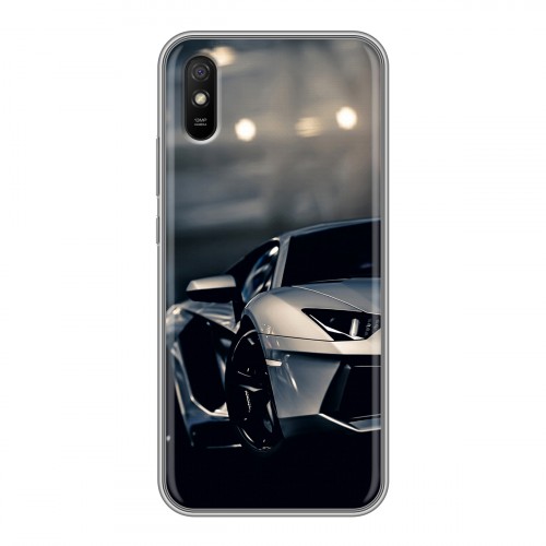 Дизайнерский силиконовый с усиленными углами чехол для Xiaomi RedMi 9A Lamborghini