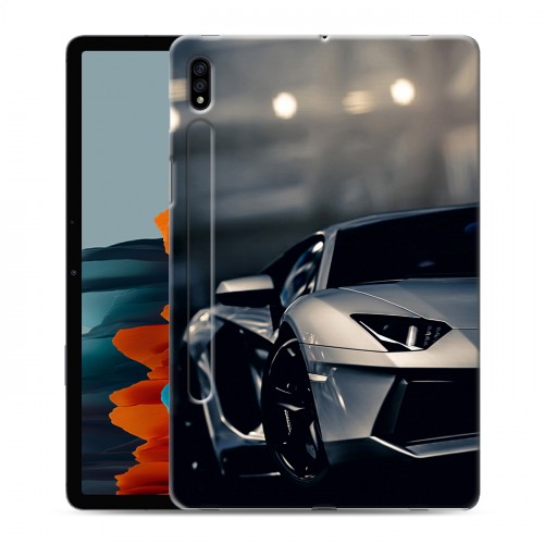 Дизайнерский силиконовый чехол для Samsung Galaxy Tab S7 Lamborghini