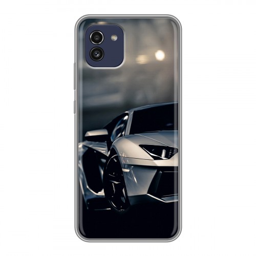 Дизайнерский силиконовый чехол для Samsung Galaxy A03 Lamborghini