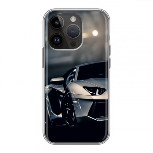 Дизайнерский силиконовый чехол для Iphone 14 Pro Lamborghini