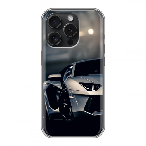 Дизайнерский силиконовый чехол для Iphone 15 Pro Lamborghini