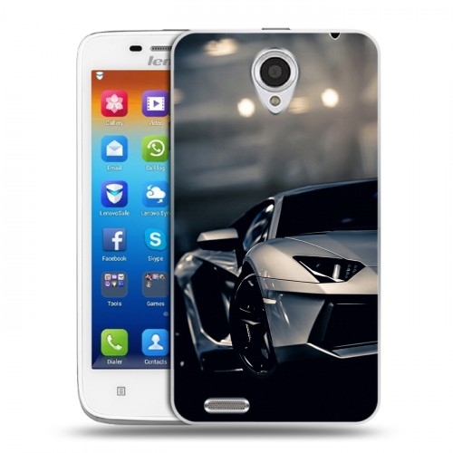 Дизайнерский пластиковый чехол для Lenovo S650 Ideaphone Lamborghini