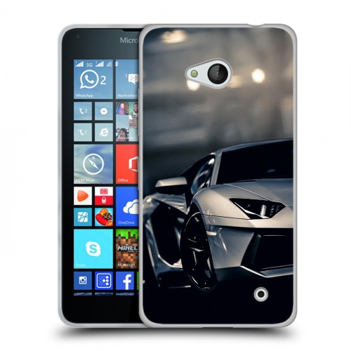 Дизайнерский пластиковый чехол для Microsoft Lumia 640 Lamborghini