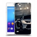 Дизайнерский пластиковый чехол для Sony Xperia C4 Lamborghini