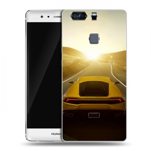 Дизайнерский пластиковый чехол для Huawei P9 Plus Lamborghini