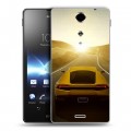 Дизайнерский пластиковый чехол для Sony Xperia TX Lamborghini