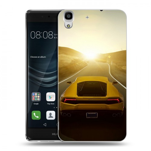 Дизайнерский пластиковый чехол для Huawei Y6II Lamborghini