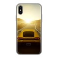 Дизайнерский силиконовый чехол для Iphone x10 Lamborghini