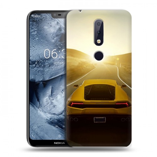 Дизайнерский пластиковый чехол для Nokia 6.1 Plus Lamborghini