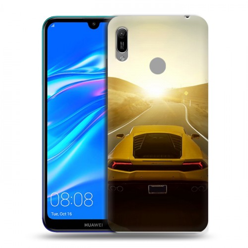 Дизайнерский пластиковый чехол для Huawei Y6 (2019) Lamborghini