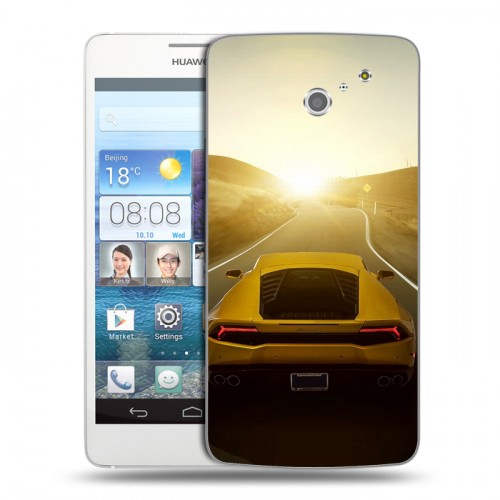 Дизайнерский пластиковый чехол для Huawei Ascend D2 Lamborghini