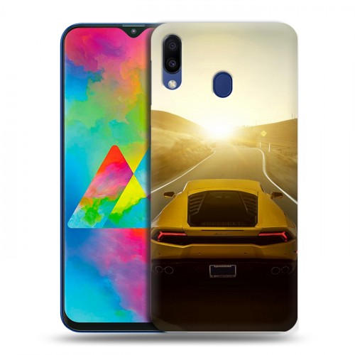 Дизайнерский пластиковый чехол для Samsung Galaxy M20 Lamborghini