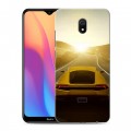 Дизайнерский силиконовый с усиленными углами чехол для Xiaomi RedMi 8A Lamborghini