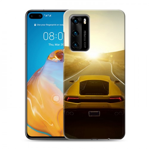 Дизайнерский пластиковый чехол для Huawei P40 Lamborghini