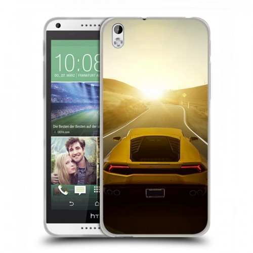 Дизайнерский пластиковый чехол для HTC Desire 816 Lamborghini