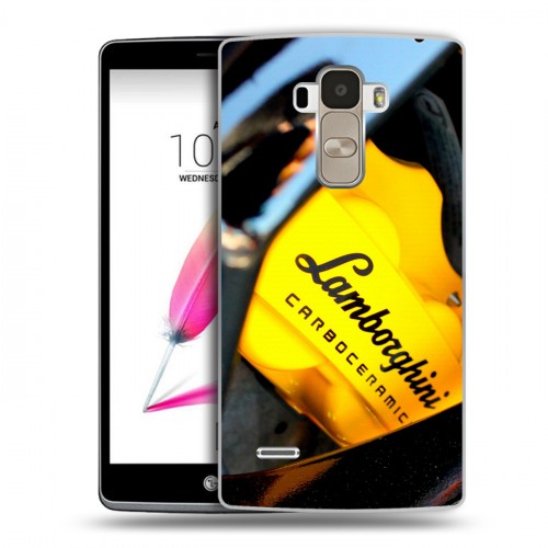 Дизайнерский пластиковый чехол для LG G4 Stylus Lamborghini