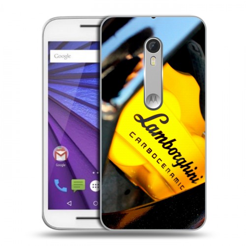 Дизайнерский пластиковый чехол для Lenovo Moto G Lamborghini