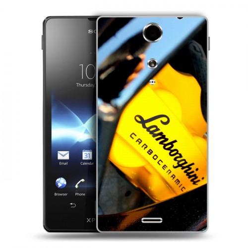 Дизайнерский пластиковый чехол для Sony Xperia TX Lamborghini