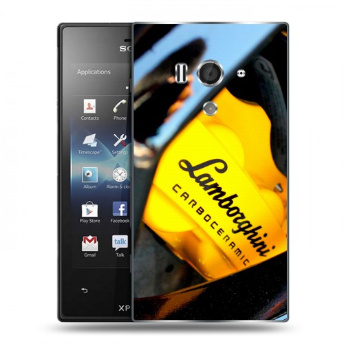 Дизайнерский пластиковый чехол для Sony Xperia acro S Lamborghini