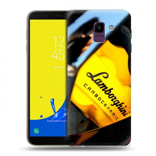 Дизайнерский пластиковый чехол для Samsung Galaxy J6 Lamborghini