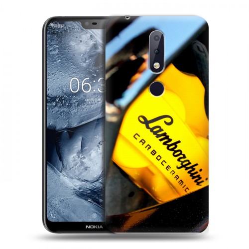 Дизайнерский пластиковый чехол для Nokia 6.1 Plus Lamborghini