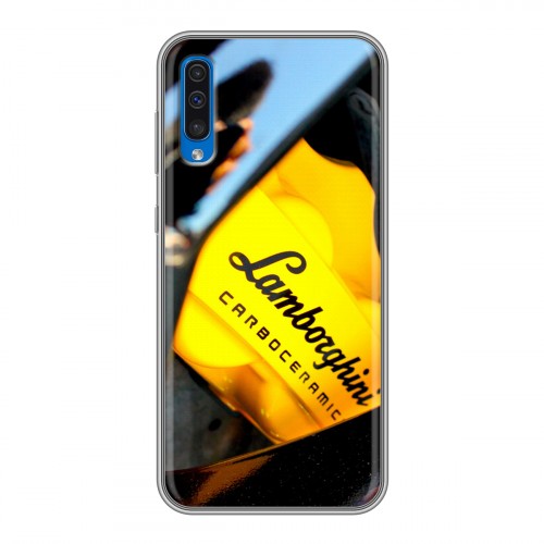 Дизайнерский силиконовый чехол для Samsung Galaxy A50 Lamborghini