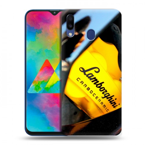 Дизайнерский силиконовый чехол для Samsung Galaxy M20 Lamborghini