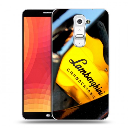 Дизайнерский пластиковый чехол для LG Optimus G2 Lamborghini