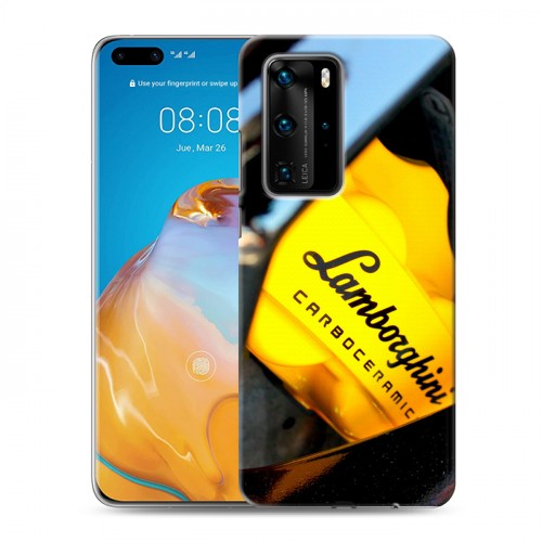 Дизайнерский пластиковый чехол для Huawei P40 Pro Lamborghini