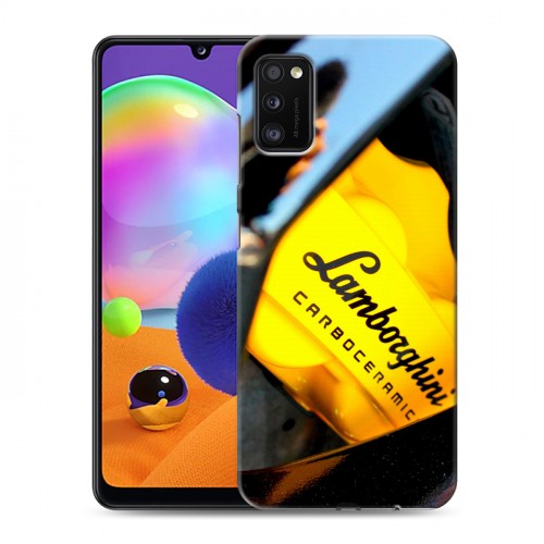 Дизайнерский силиконовый чехол для Samsung Galaxy A41 Lamborghini